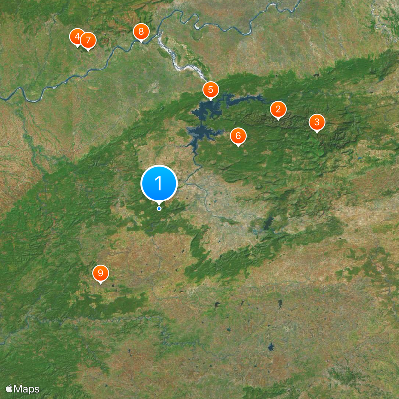 Pachmarhi Biosphere Reserve Map