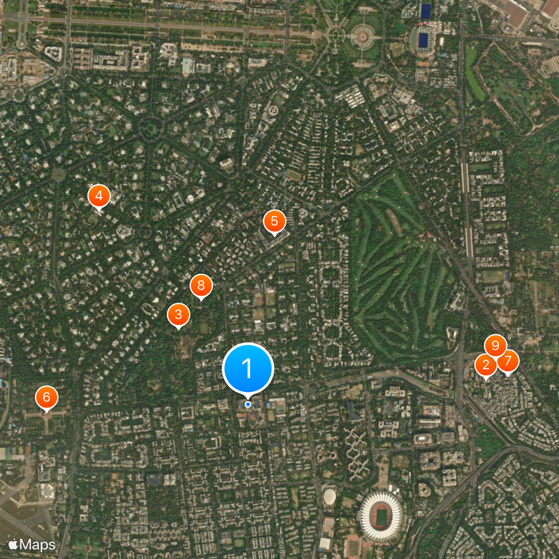 India Habitat Centre Map