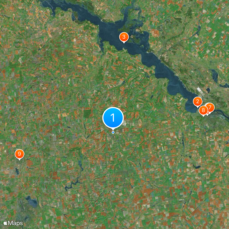 Bykove Map
