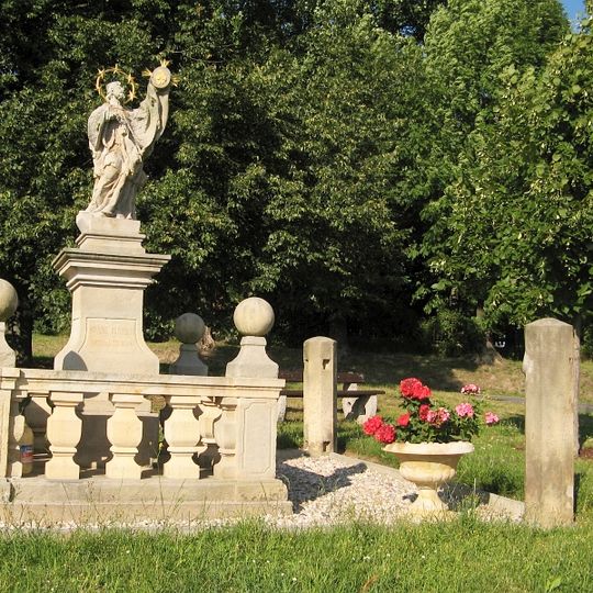 Sloup se sochou svatého Jana Nepomuckého