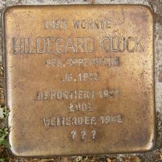 Stolperstein dedicated to Hildegard Glück