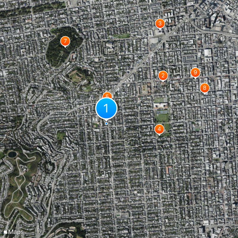 Sisters of Perpetual Indulgence Map