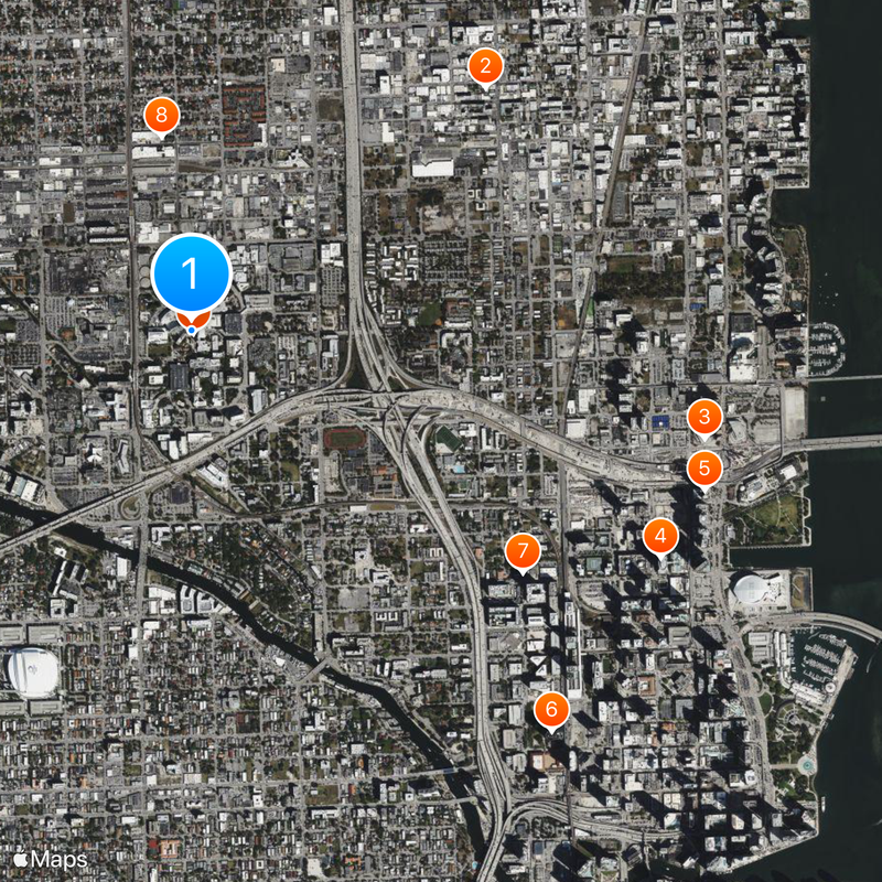 Jackson Memorial Hospital Map