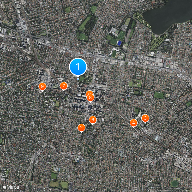 Burwood Map