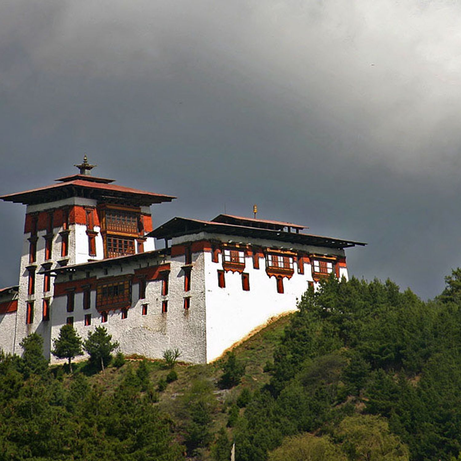 Jakar Dzong in Bumthang Valley, site of the Jakar Tshechu