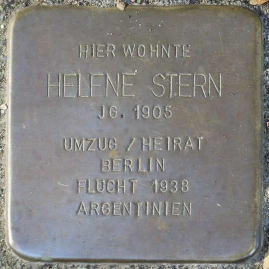 Stolperstein en memoria de Helene Stern