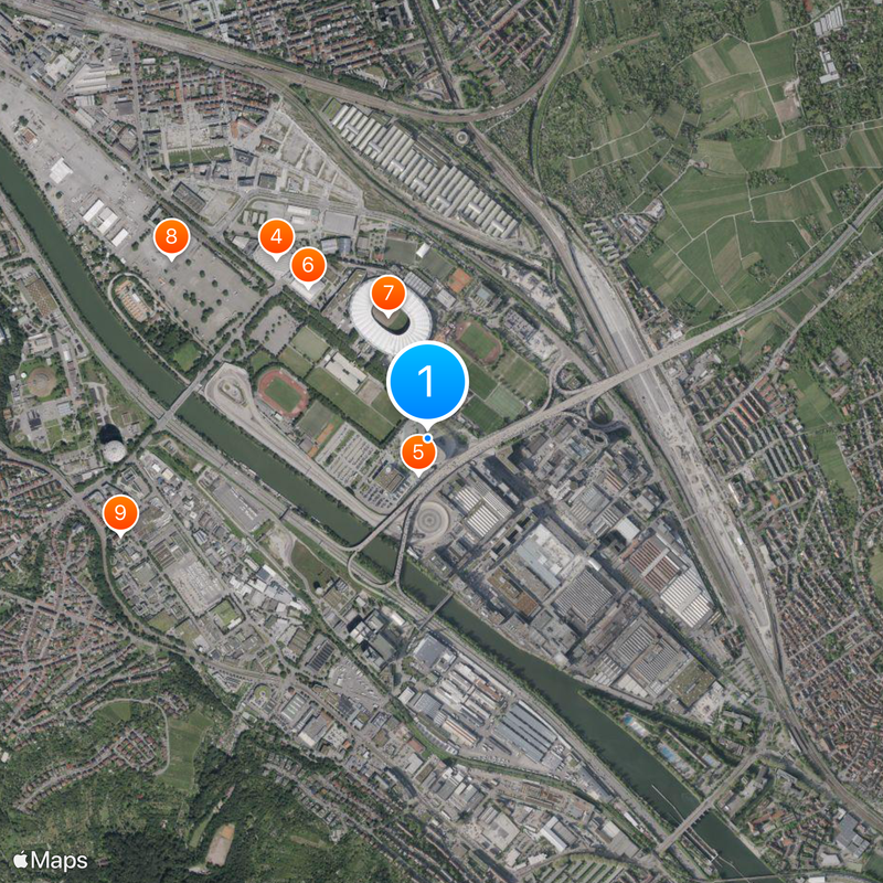 Mercedes-Benz Museum Mapa