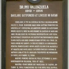 Dr. Pio Valenzuela historical marker