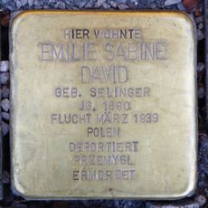 Stolperstein en memoria de Emilie Sabine David