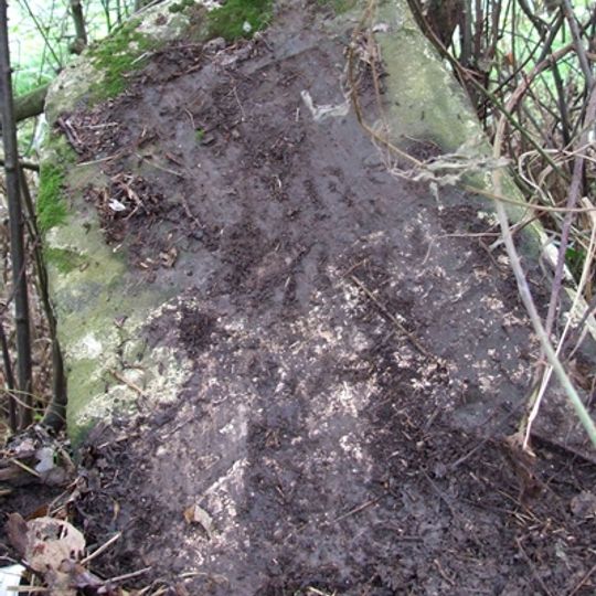 Milestone, N of Gorbett Bank just S of culvert for stream