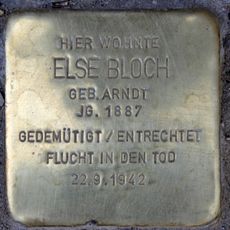 Stolperstein dedicated to Else Bloch