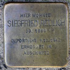 Stolperstein à la mémoire de Siegfried Redlich