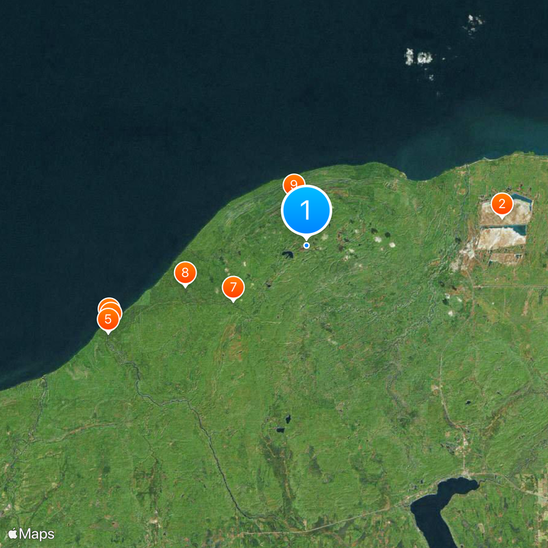 Porcupine Mountains Map
