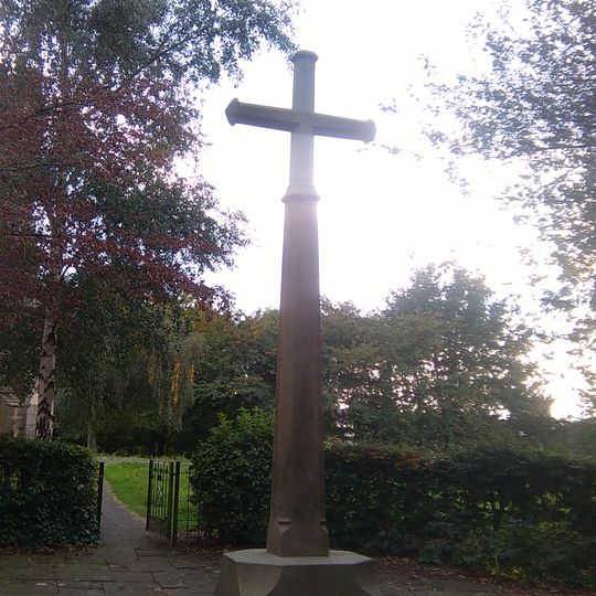 Radford War Memorial Cross 30 Metres North of Church of St Peter