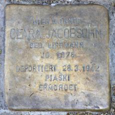 Stolperstein en memoria de Clara Jacobsohn