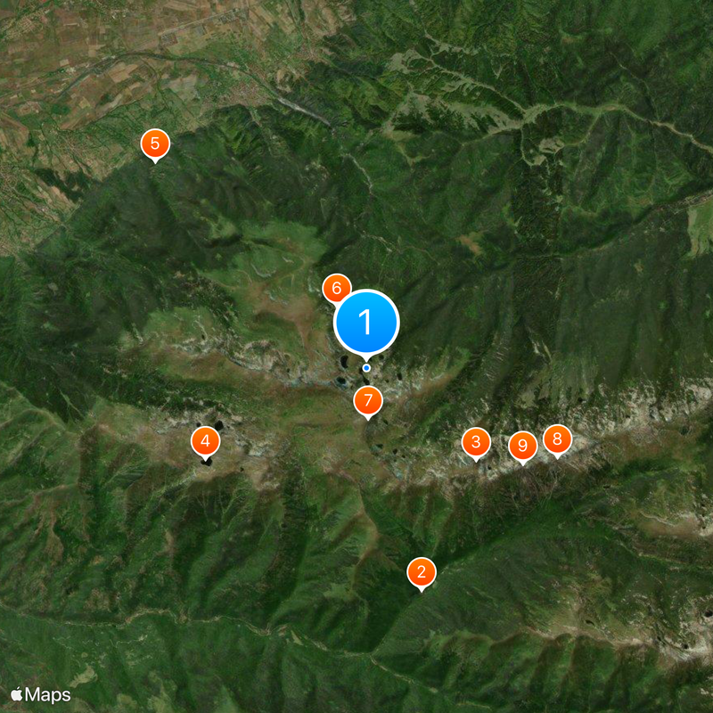 Seven Rila Lakes Mapa