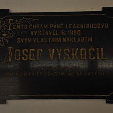 Pamětní deska Josefa Vyskočila