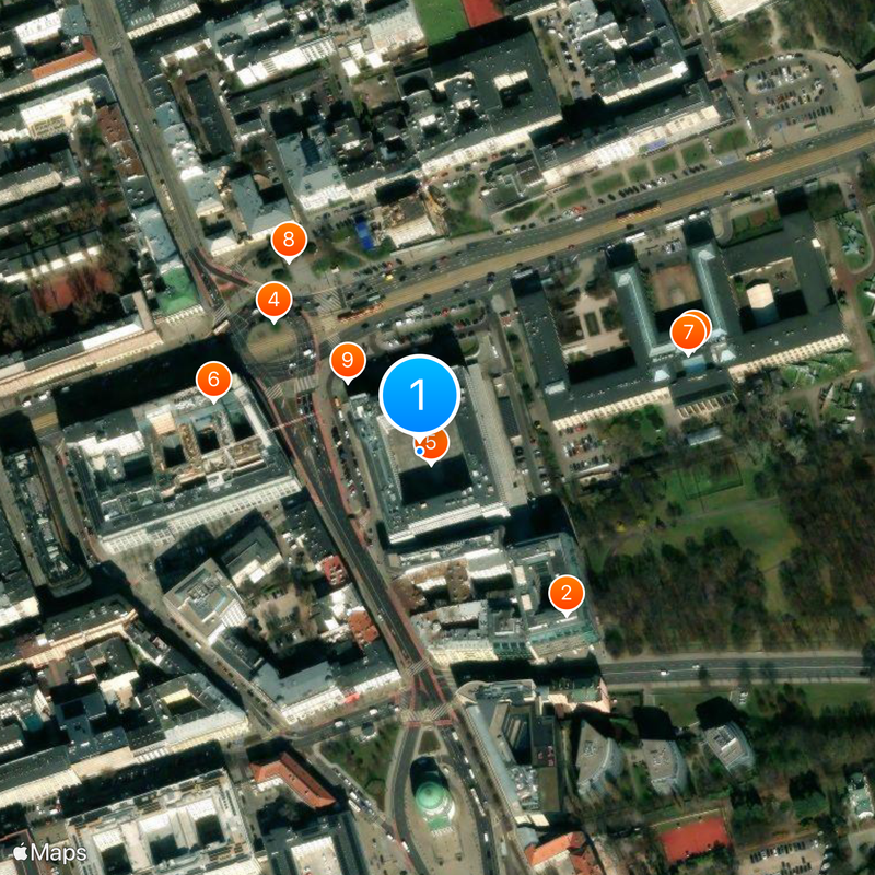 Central Committee of the Polish United Workers' Party Map