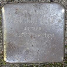Stolperstein en memoria de Gertrud Levy