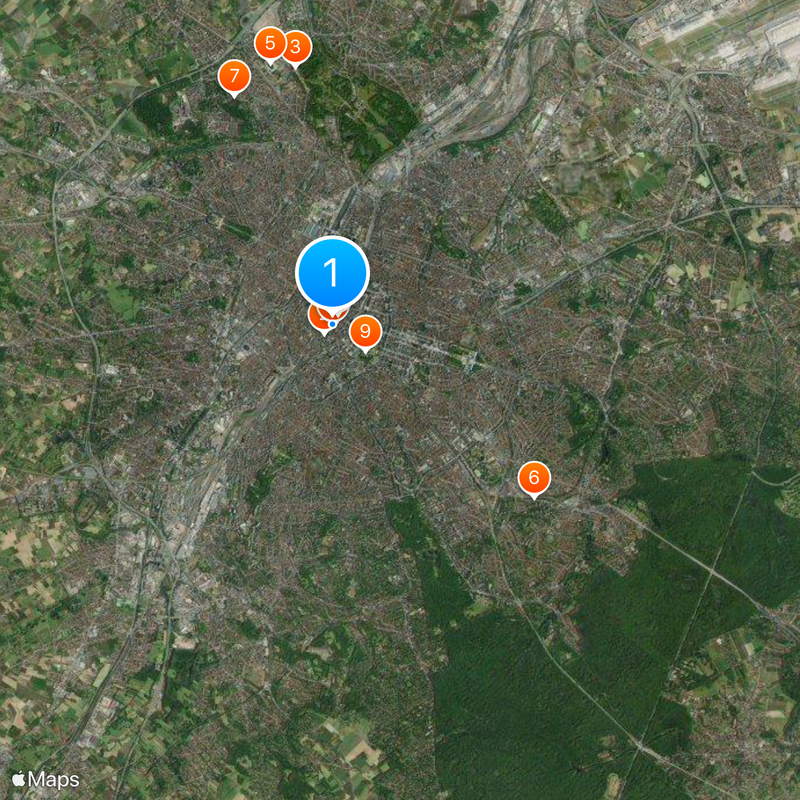 Region Brüssel-Hauptstadt Karte