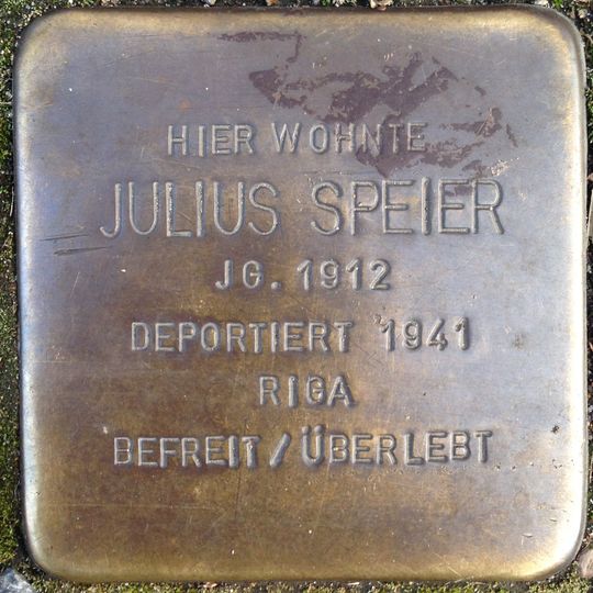 Stolperstein für Julius Speier
