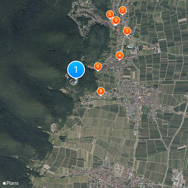 Hambacher Schloss Karte