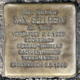Stolperstein em memória de Max Sellheim