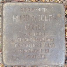 Stolperstein en memoria de Hugo Adolph Cohen