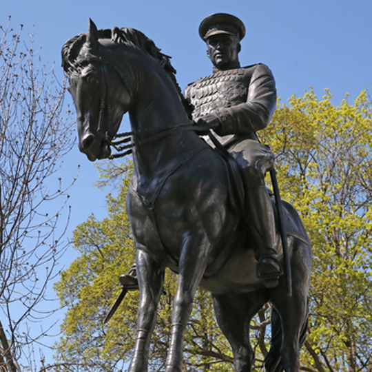 Monument to Konstantin Rokossovsky in Moscow