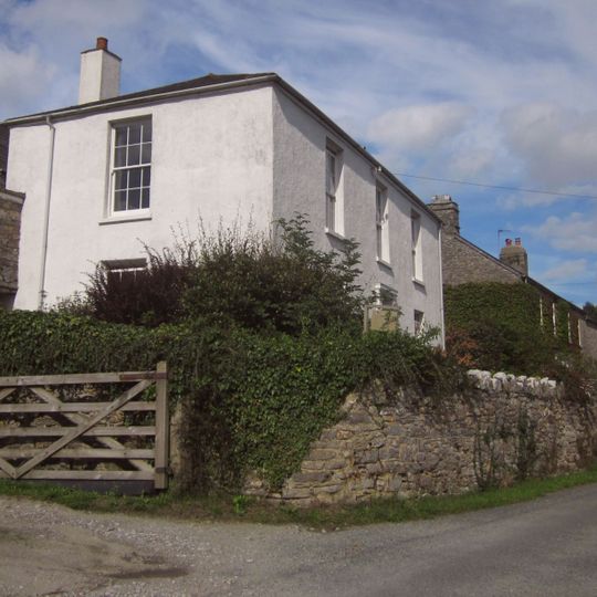 Ambrook Farmhouse Including Courtyard Wall And Doorway To South