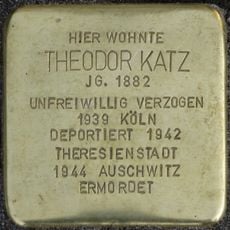 Stolperstein à la mémoire de Theodor Katz