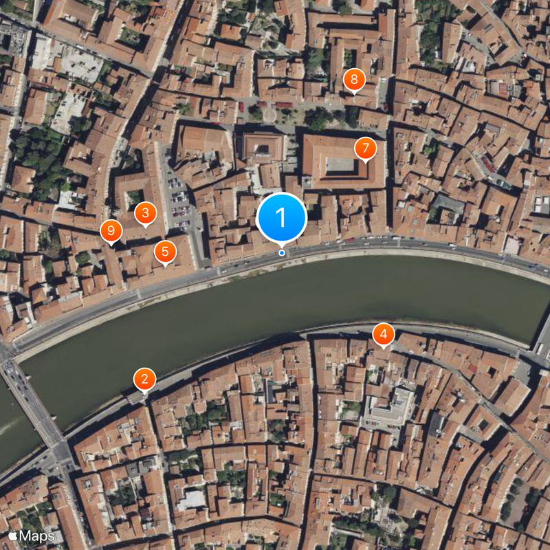 University of Pisa Map