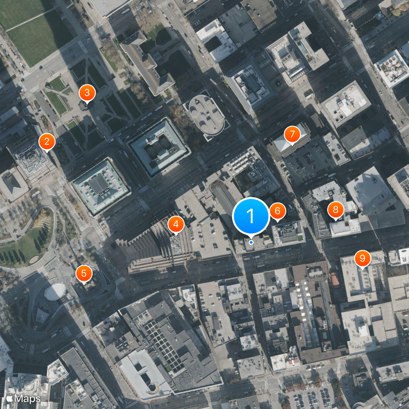 Cleveland Arcade Mapa