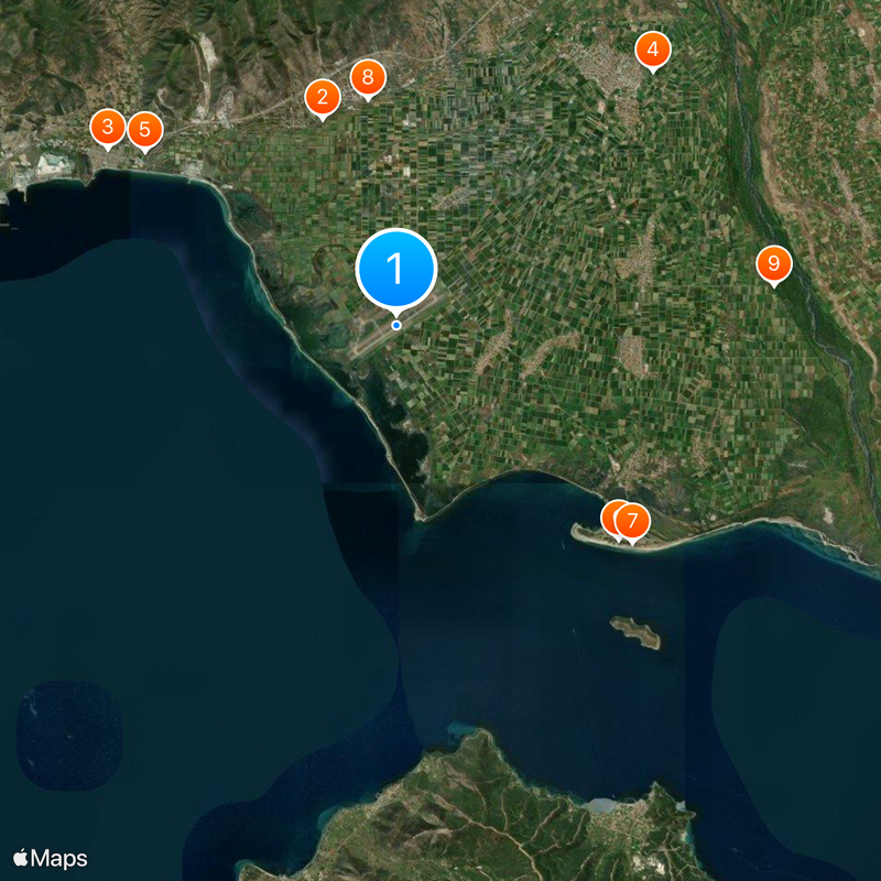 Aéroport international de Kavala Carte