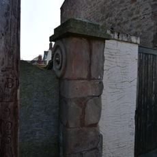 Garden Wall And Spiral Volutes At Front Of Number 5 (Grammar School)