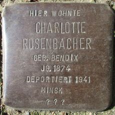 Stolperstein en memoria de Charlotte Rosenbacher