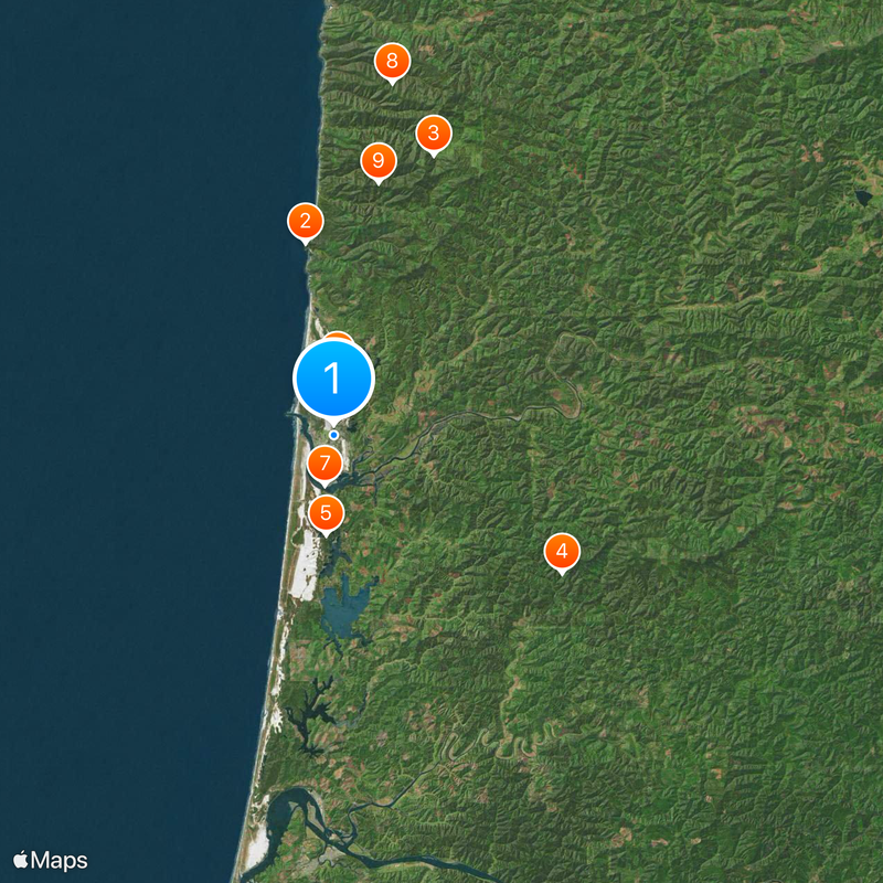 Oregon Coast Map