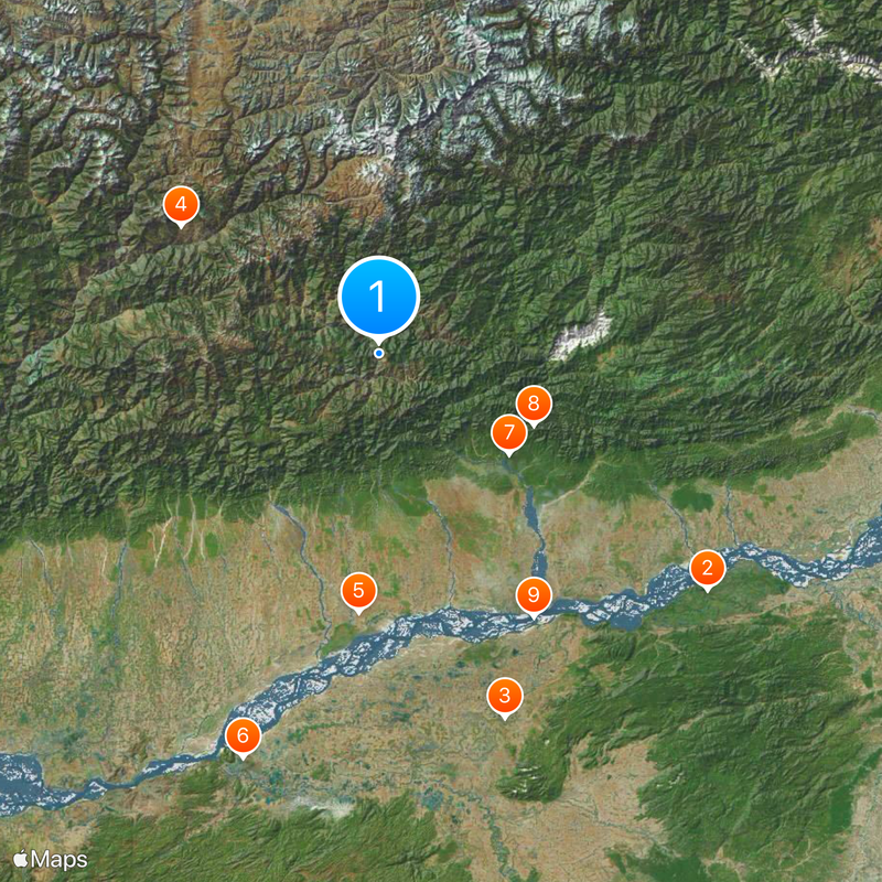 Bomdila Map