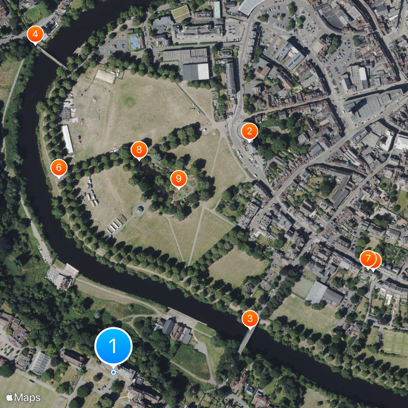 Shrewsbury School Map