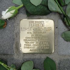 Stolperstein dedicated to Elfriede Lohse-Wächtler
