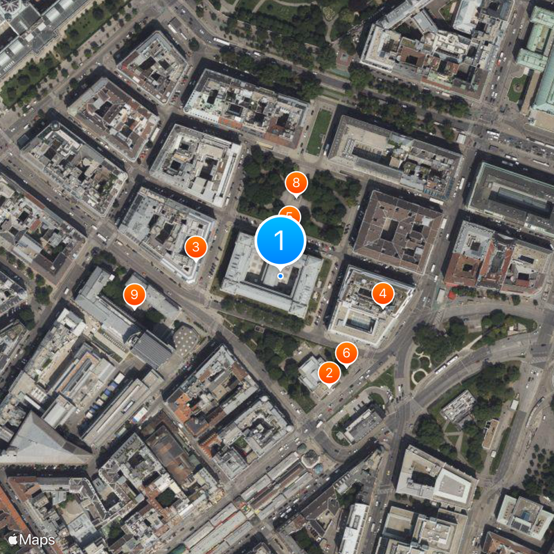 Academia de Bellas Artes de Viena Mapa