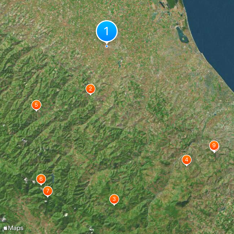 Prowincja Forlì-Cesena Mapa