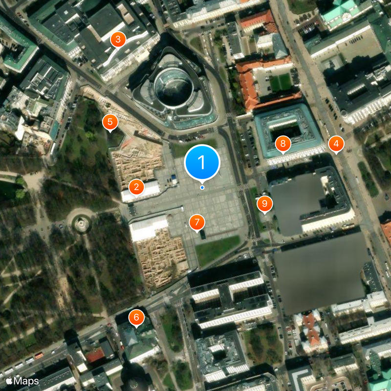 Piłsudski Square Map