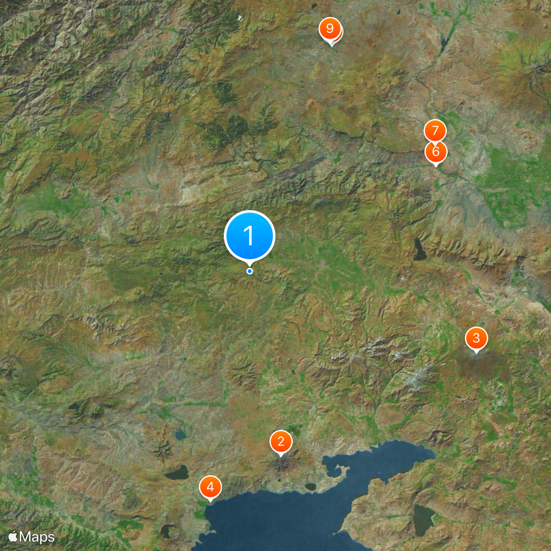 Armeens hoogland Kaart