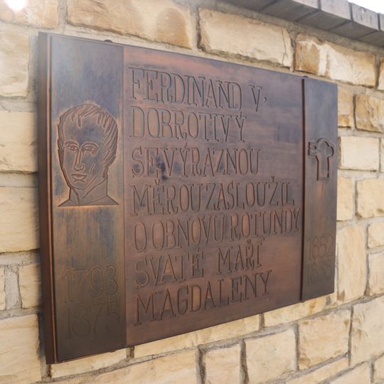 Pamětní deska Ferdinanda V. Dobrotivého