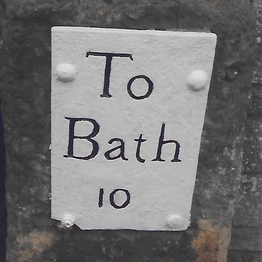 Milestone, High Street, just S of Eastover Road jct