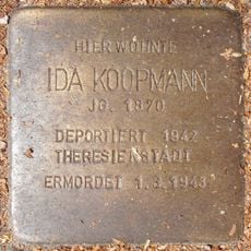 Stolperstein dedicated to Ida Koopmann