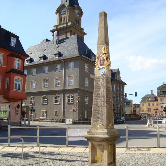 Polish-Saxon Post Milestone in Geyer