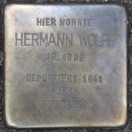 Stolperstein en memoria de Hermann Wolff