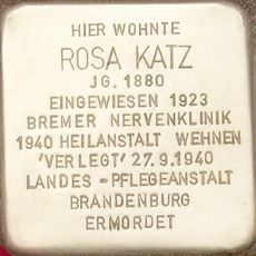 Stolperstein en memoria de Rosa Katz